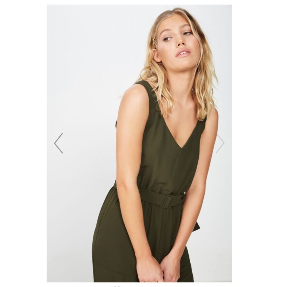 SOLD Woven Jillian Strappy Jumpsuit - Picture 3 of 3